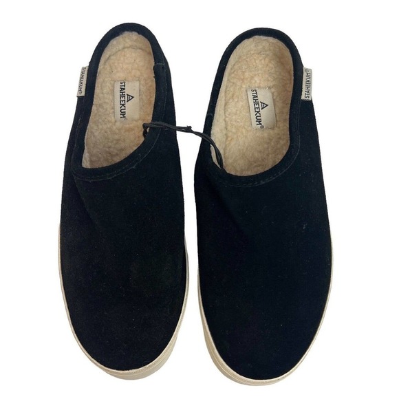 Staheekum Black Suede Cami Mule Sneaker Slip-On Size 7 New - Picture 2 of 10